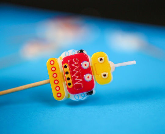 Robot Pickers Candles 5 Pcs