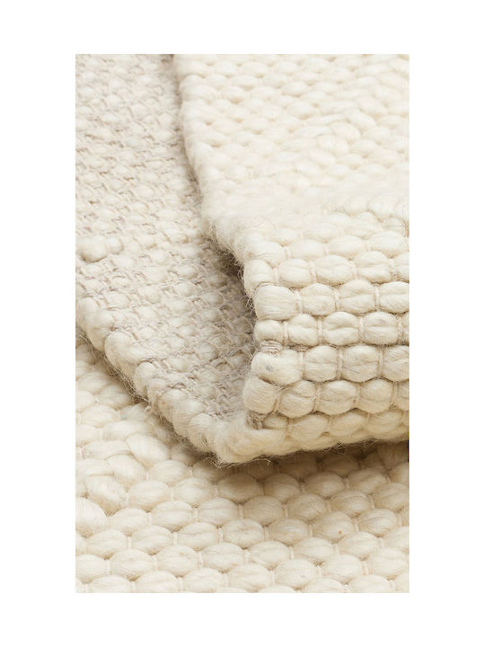 SteweHome Handmade Beige Runner Rug 80x150cm