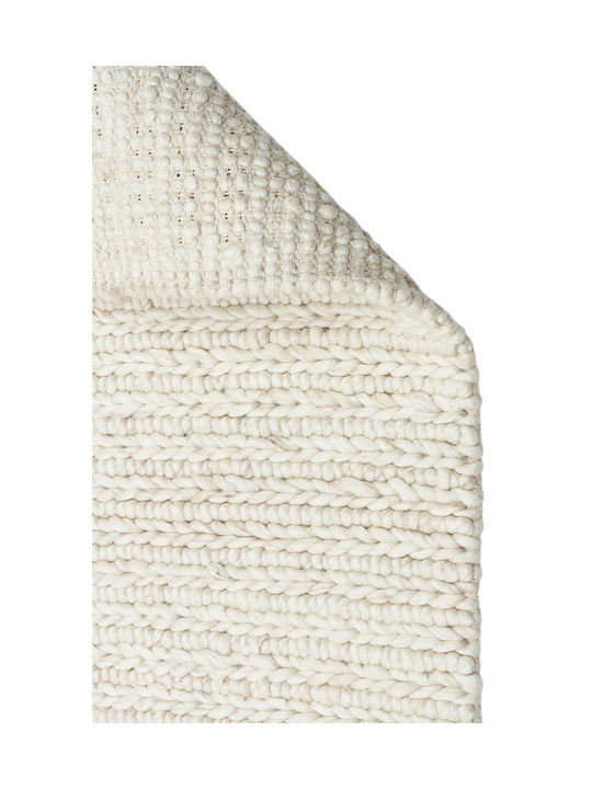 SteweHome Handmade Beige Runner Rug 80x150cm