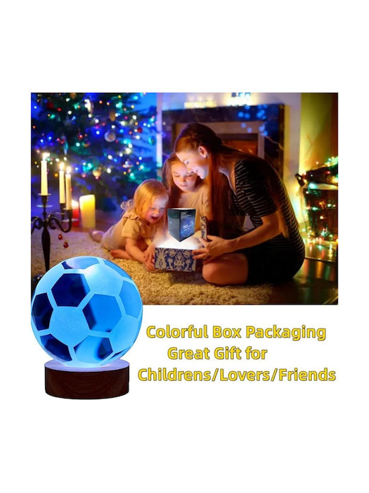 Decorative Table Lamp RGB Crystal Ball 8x6cm