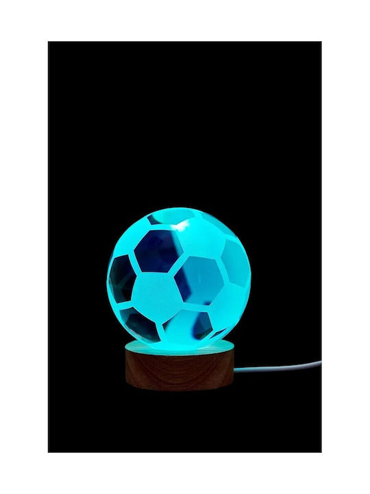 Decorative Table Lamp RGB Crystal Ball 8x6cm