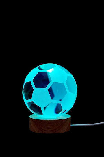 Decorative Table Lamp RGB Crystal Ball 8x6cm