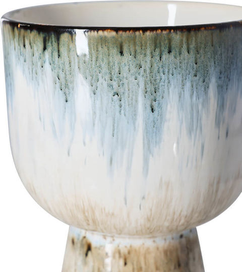 HK Living Blue Plant Pot 16.5x16.5x24cm