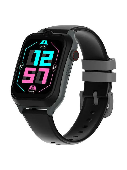 Nubki Kinder-Smartwatch 4G mit GPS und Kamera Schwarz