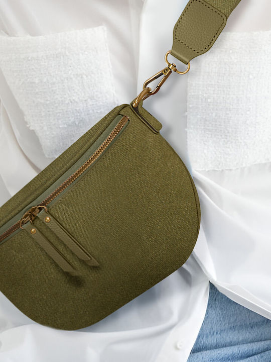 Gallantry Fanny Pack Luna Fabric Shoulder Strap Green