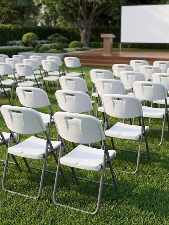Catering Gartenstühle Kunststoff Capri Weiß vom Eis GP058-0011 45x50x88cm