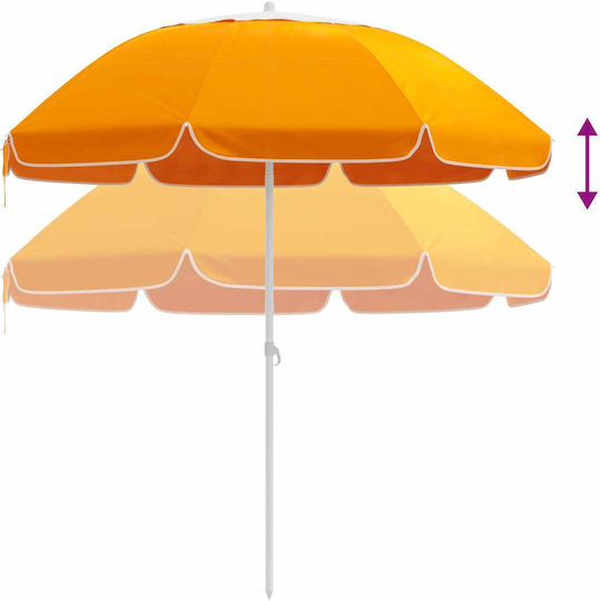 Umbrelă Rotundă Metalică Portocalie Φ1.6m