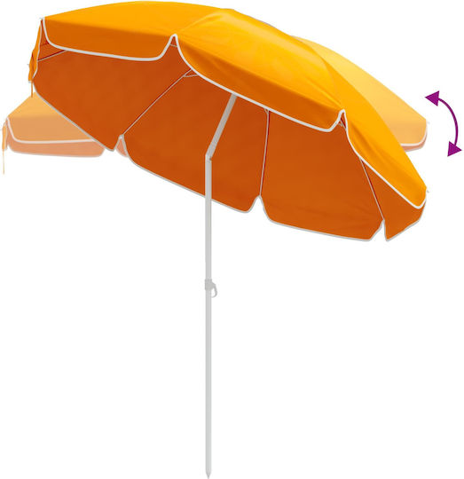Umbrelă Rotundă Metalică Portocalie Φ1.6m