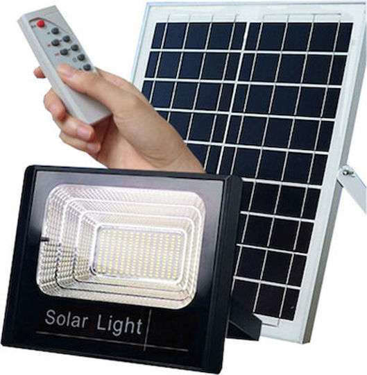 Jortan Στεγανός Ηλιακός Προβολέας LED 300W Ψυχρό Λευκό 6500K με Φωτοκύτταρο και Τηλεχειριστήριο IP66