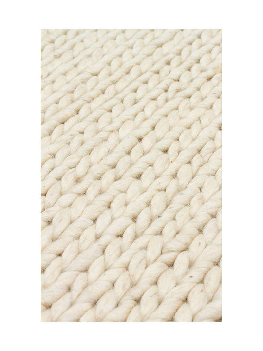 SteweHome Handmade Beige Runner Rug 80x150cm