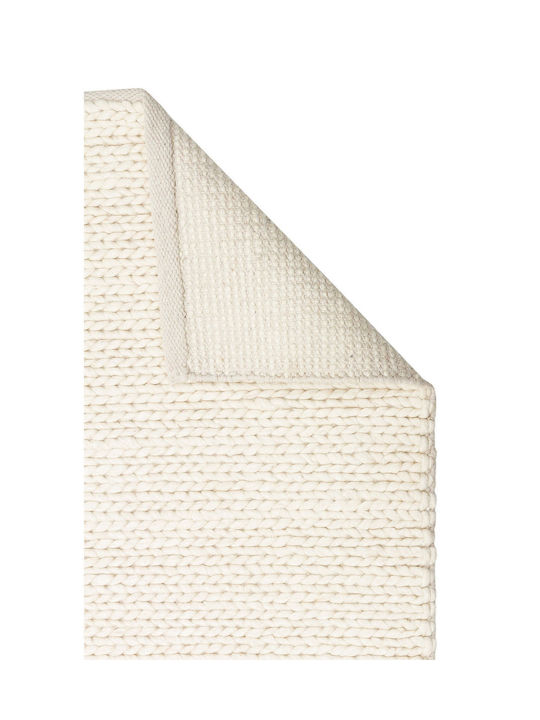 SteweHome Handmade Beige Runner Rug 80x150cm