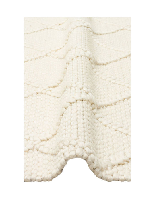 SteweHome Handmade Beige Runner Rug 80x300cm