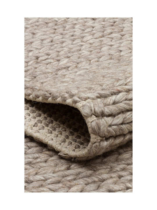 SteweHome Handmade Brown Runner Rug 80x150cm