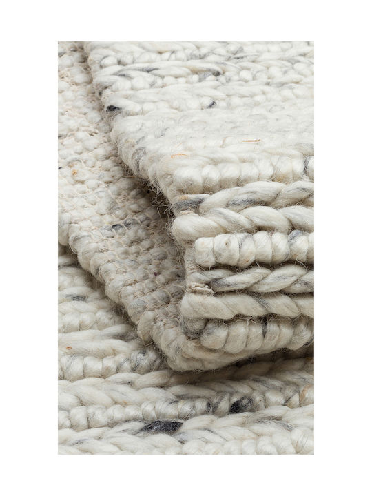 SteweHome Handmade Gray Runner Rug 80x300cm