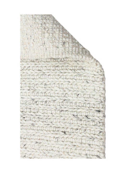 SteweHome Handmade Gray Runner Rug 80x300cm