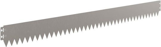 vidaXL Gardă Vie De Grădină Metalică Maro 10cm x 1.03m 10 Bucăți