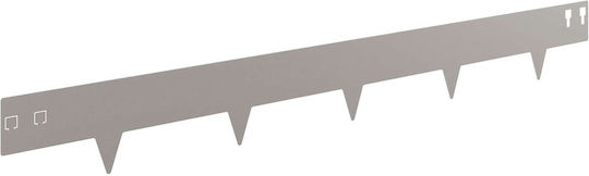 vidaXL Gardă Viu De Grădină Metalică Maro 1m x 12cm 10 Bucăți