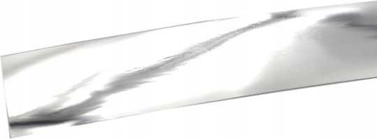 Bandă Decorativă Margine 0.6cm Pvc 6mm Crom 10 Metri Adezivă