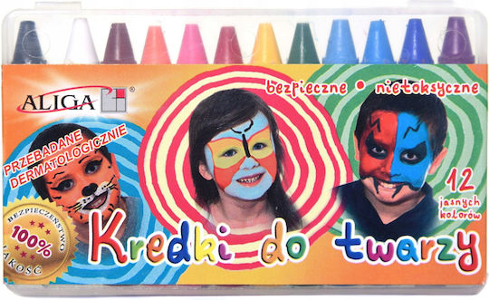 Face Painting Crayons 12 Pcs Blister