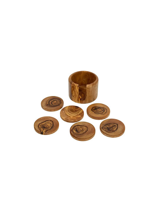 Runde Untersetzer Hölzernes 6cm 6 Stück