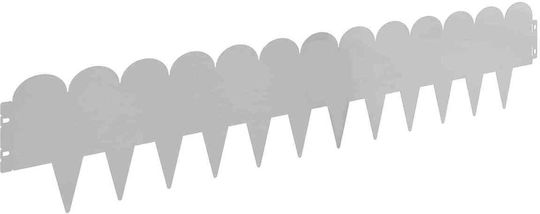 vidaXL Metallische Gartenhecke in Silber Farbe 20cm x 1.03m 10 Stück