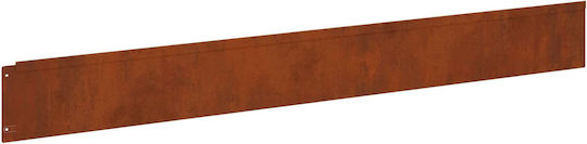 vidaXL Metal Garden Hedge in Brown Colour 1m x 12cm 30 Pieces