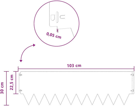 vidaXL Gardă Vie De Grădină Metalică Neagră 30cm x 1.03m 10 Bucăți