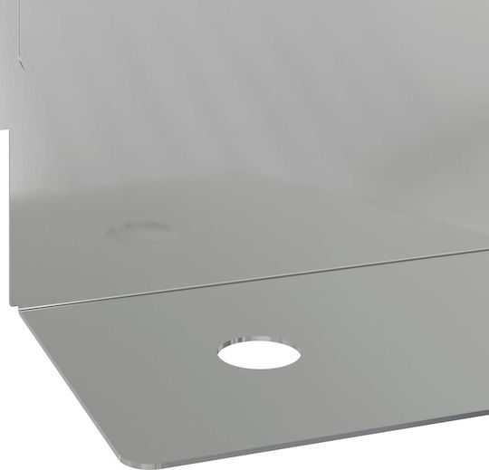 vidaXL Metallische Gartenhecke in Silber Farbe 30 Stück