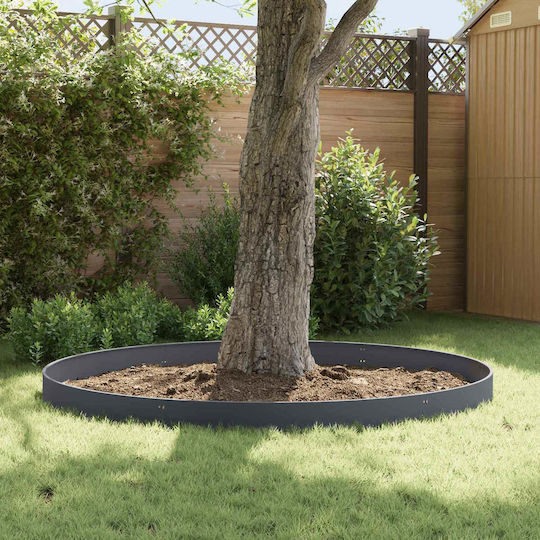 vidaXL Metallische Gartenhecke in Grau Farbe 15cm x 1.03m 10Stücke