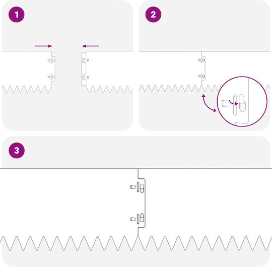 vidaXL Metallische Gartenhecke in Grau Farbe 15cm x 1.03m 10Stücke