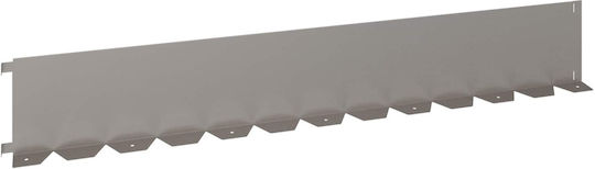 vidaXL Metal Garden Hedge in Brown Color 1.02m x 15cm 30 Pieces