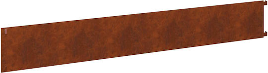 vidaXL Metal Garden Hedge in Brown Color 1.02m x 15cm 30 Pieces
