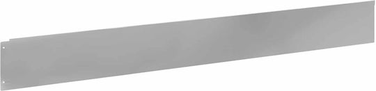 vidaXL Metal Garden Hedge in Silver Color 1m x 12cm 50 Pieces