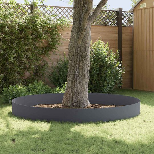 vidaXL Метална Градински Жив Плет в Сив Цвят 1.03m x 30cm 10 Бройки