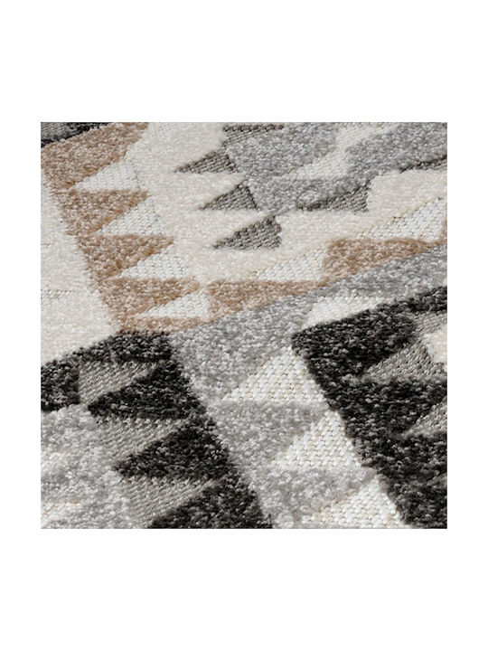 Tzikas Carpets Tenerife 54109-270 Rug Outdoor Rectangular from Jute with Fringes Gray