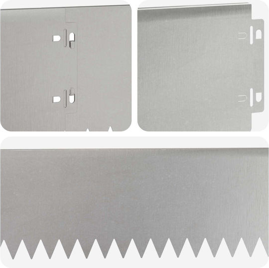 vidaXL Gardă Vie De Grădină Metalică Argintie 15cm x 1.03m 10 Bucăți