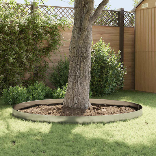 vidaXL Gardă Vie De Grădină Metalică Argintie 15cm x 1.03m 10 Bucăți