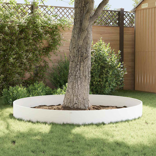 vidaXL Metallische Gartenhecke in Weiß Farbe 1,03m x 30cm 10 Stück