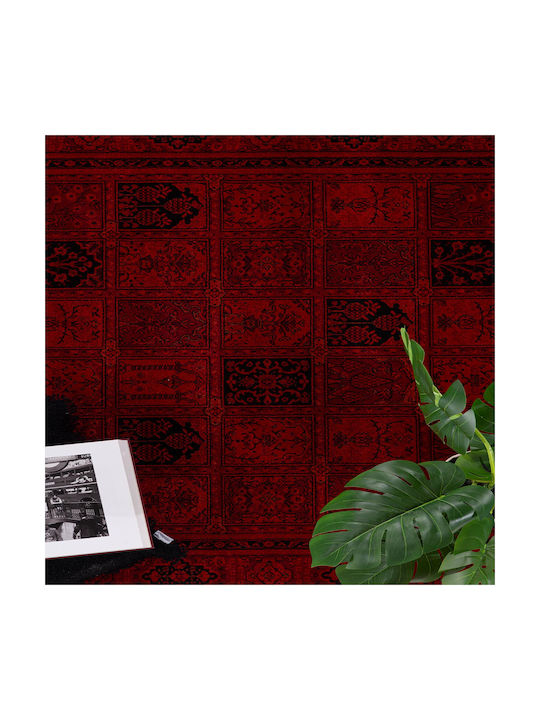 Royal Carpet Afgan 8129H Rug Rectangular with Fringes D.red