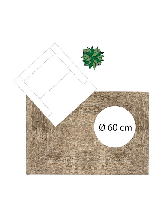 Atmosphera Rug Outdoor Rectangular from Jute Jute