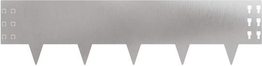 vidaXL Metal Garden Hedge in Silver Colour 1m x 25cm 30 Pieces