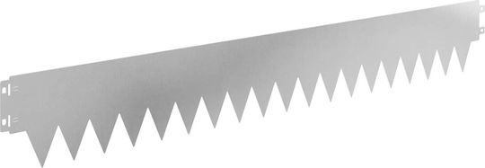 vidaXL Metallic Garden Hedge in Silver Colour 15cm x 1.03m 30 Pieces