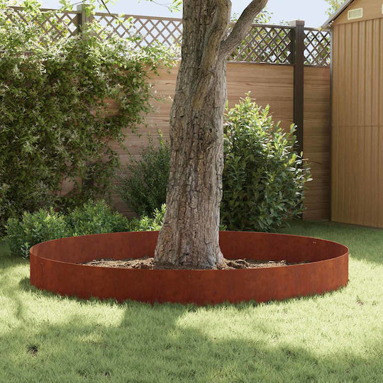 vidaXL Metallic Garden Hedge in Brown Colour 1.03m x 30cm 10 Pieces
