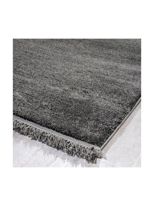 Tzikas Carpets Parma 19403 Χειροποίητο Χαλί Ορθογώνιο με Κρόσια Γκρι 133x190cm