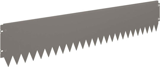 vidaXL Metal Garden Hedge in Brown Colour 20cm x 1.03m 30 Pieces