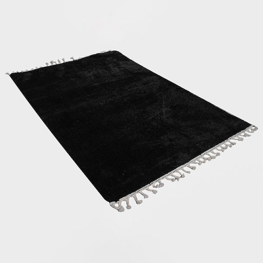 Balsan Silky Χαλί Ορθογώνιο Shaggy Black 160x230cm