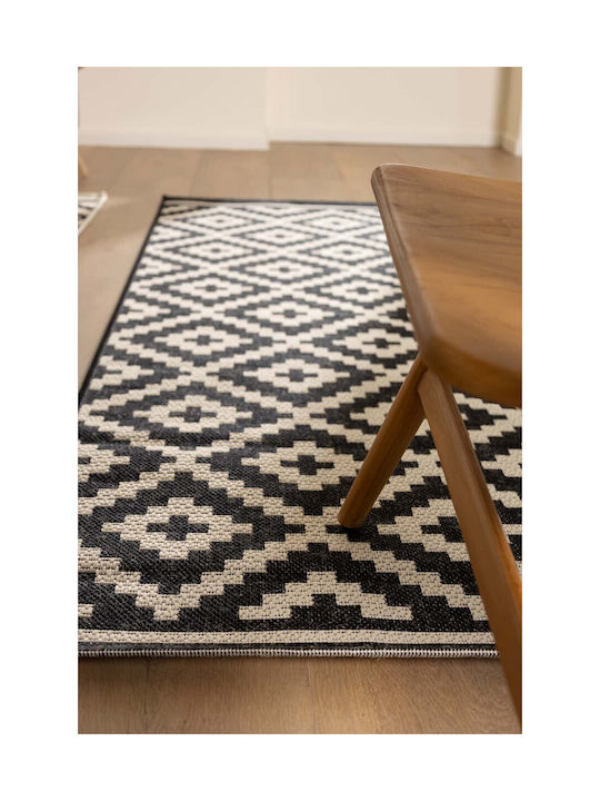 Royal Carpet Flox 721K Χαλί Ορθογώνιο Καλοκαιρινό Ψάθινο Black 160x230cm