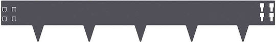 vidaXL Metal Garden Hedge in Grey Colour 1m x 15cm 30 Pieces