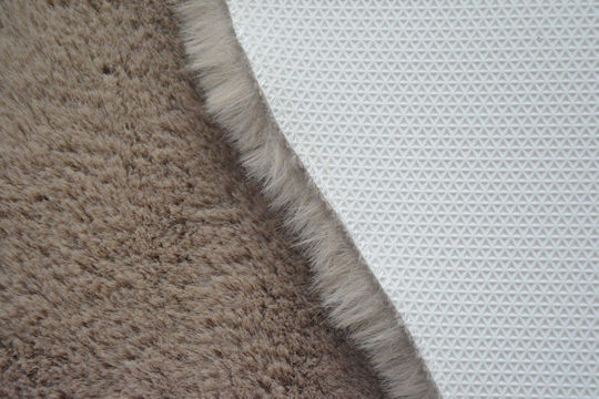 Newplan Puffy Fc25 Rutschfest Teppich Rechteckig Synthetisch,Polyester/Cotton/Leather Taupe