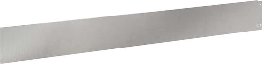 vidaXL Metallische Gartenhecke in Silber Farbe 1m x 12cm 10 Stücke